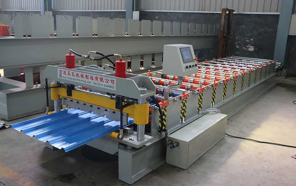 Indonesia Roofing Sheet Roll Forming Machine (YX25-187.5-750)